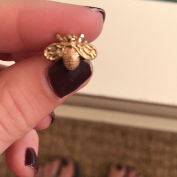 Bee Stud Earrings - Picture 2 of 2